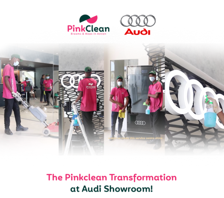 image showing pinkclean providing commercial cleaning service in AUDI showroom