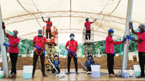 Pinkclean Project: Royal Orchid Layout Club House Auditorium