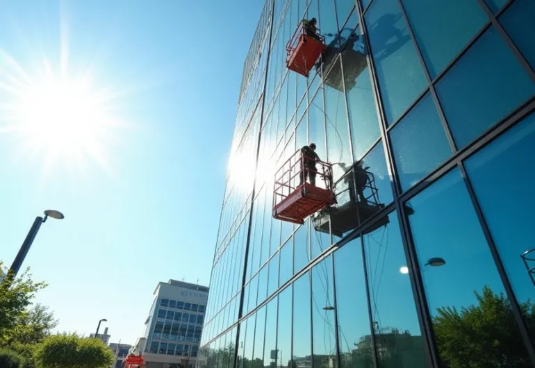 Glass and Façade Cleaning Services for Commercial Buildings